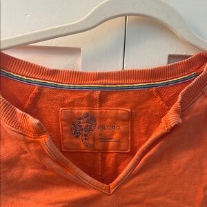 Pilcro Orange V-Neck shirt
